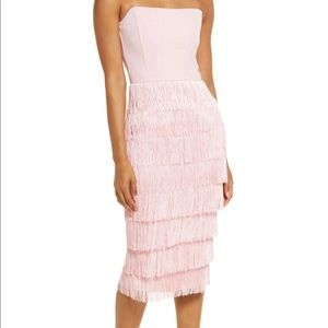 Lavish Alice Pink fringe dress